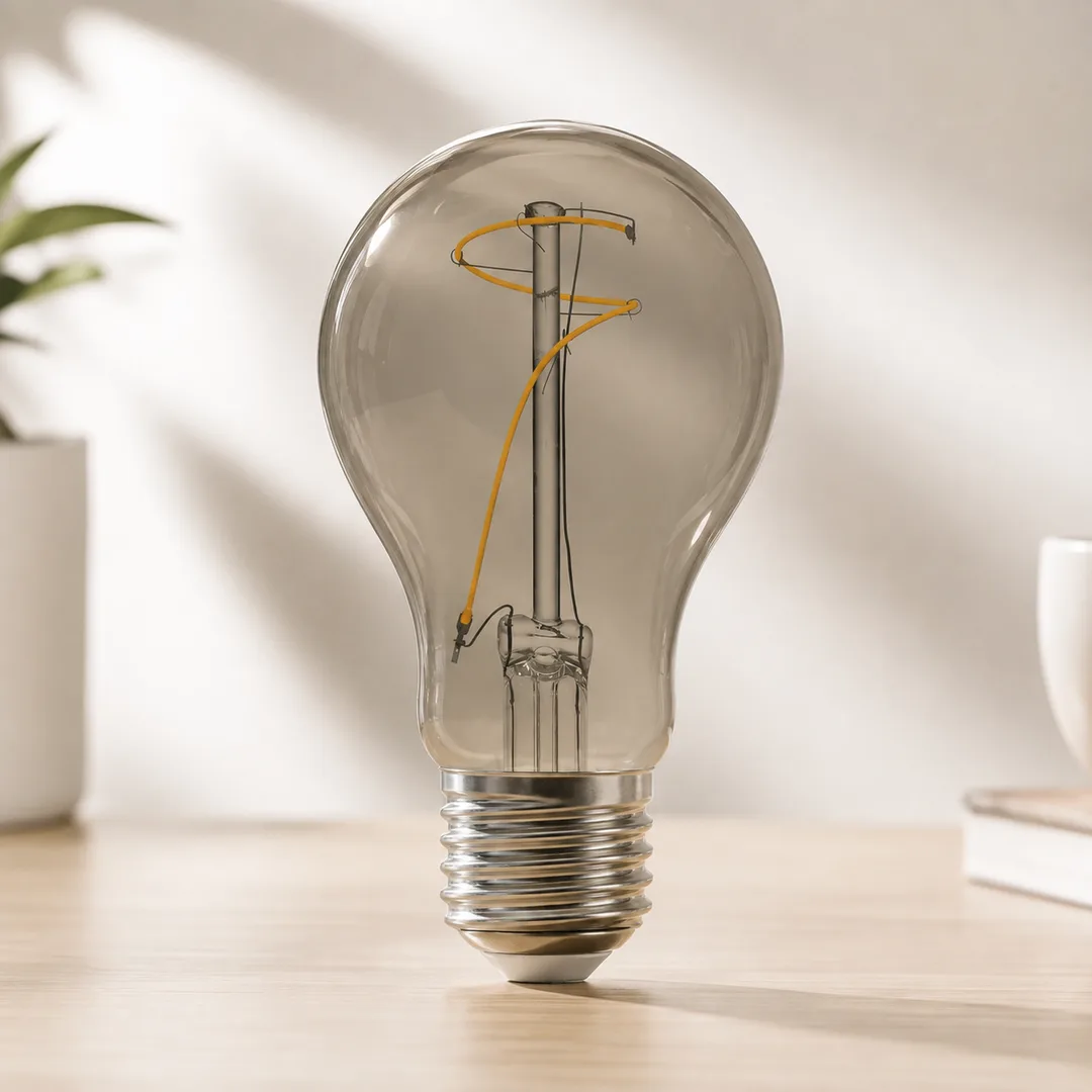 Ampoule LED E27 à filament A60 Transparent