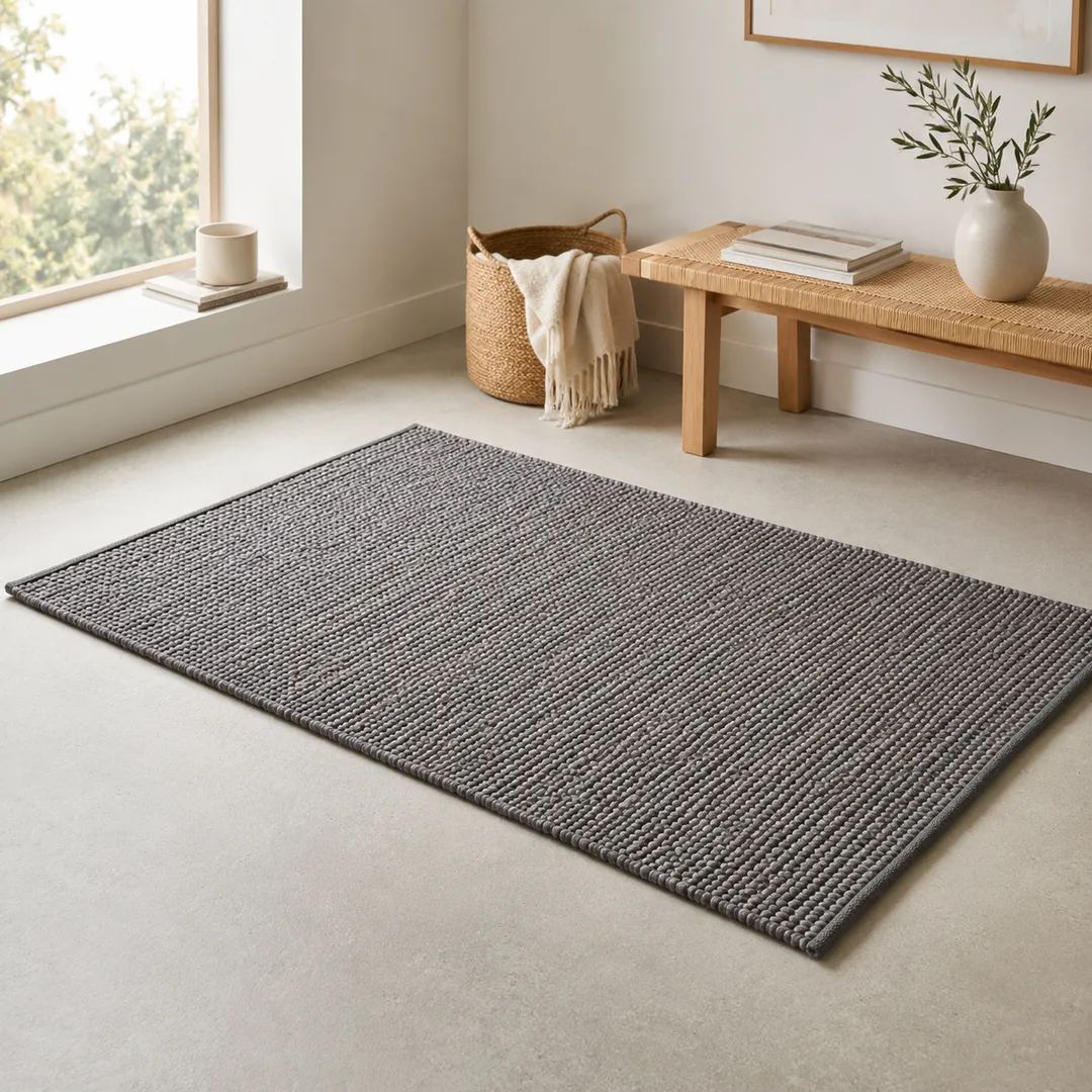 Tapis Alaska tricot gris Future Home – 100 × 150 cm