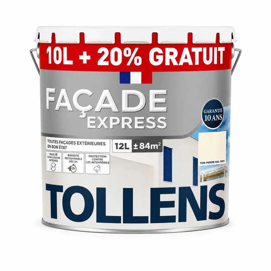 Peinture façade Tollens express ton pierre