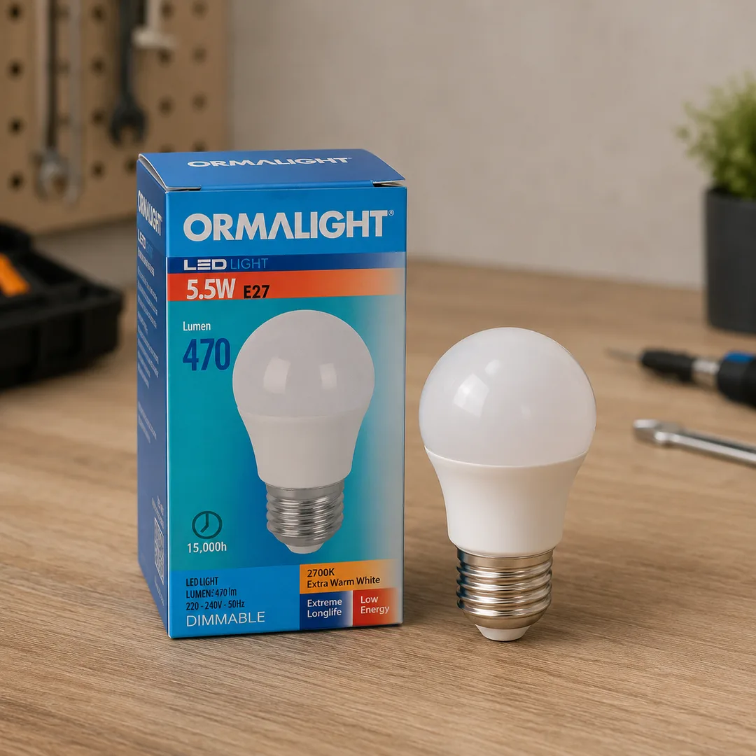 Ampoule LED E27 – 5,5 W – 470 lm – Blanc chaud 2700 K – Dimmable