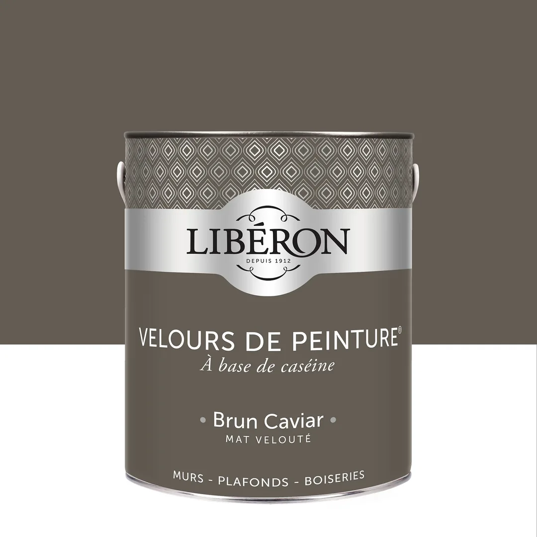 Peinture Libéron Velours de Peinture – Brun Caviar 2,5 L