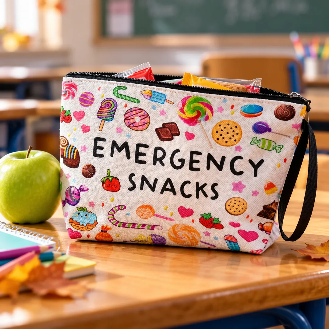 Trousse à goûter « Emergency Snacks » – Colorée et pratique