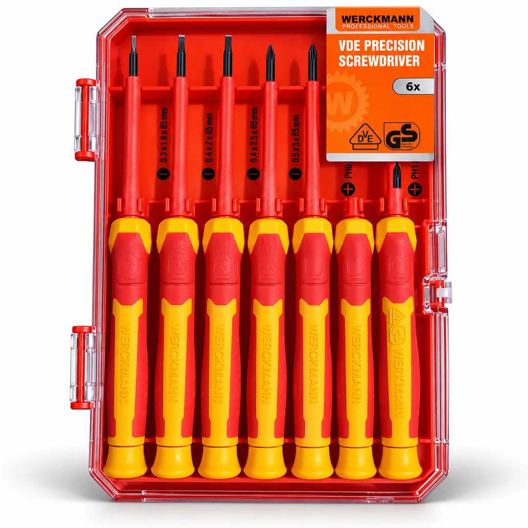 Coffret de 6 tournevis de précision isolés VDE – WERCKMANN Professional Tools